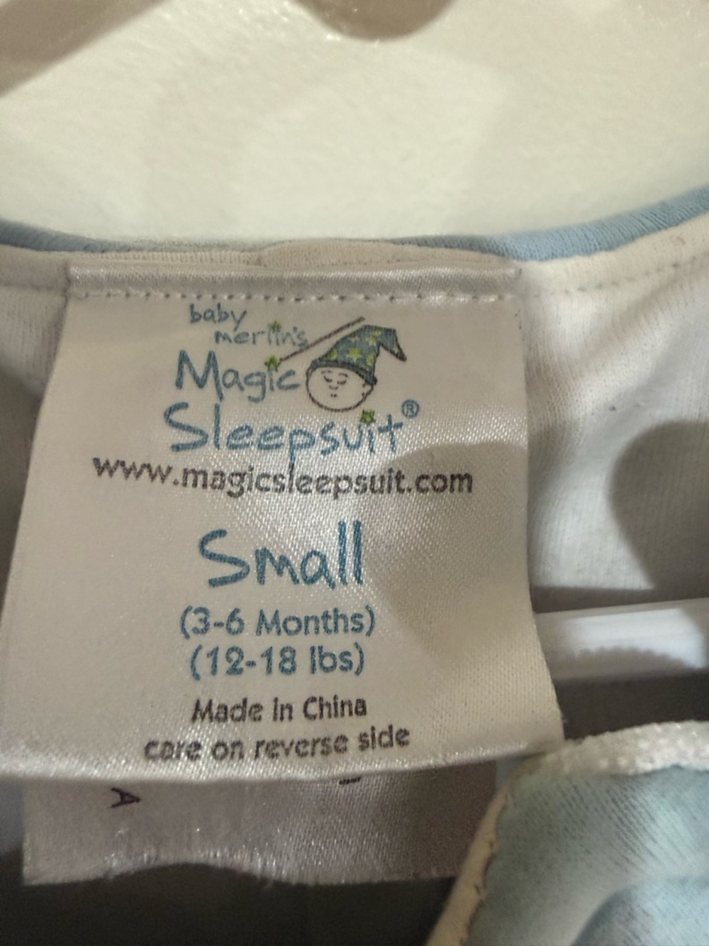 Magic Sleepsuit Light Blue Infant Sleep Sack One-Piece - Picture 2 of 2